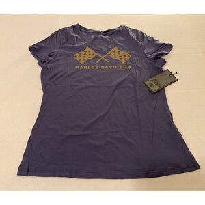 Harley-Davidson Women's Blue Retro Race Flag